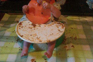 Baby led weaning can sometimes get a bit messy...